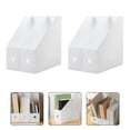 thumbnail image 1 of 2 Pack Rectangular Plastic Desk Organizer, Magazine Rack, White, 1 of 8