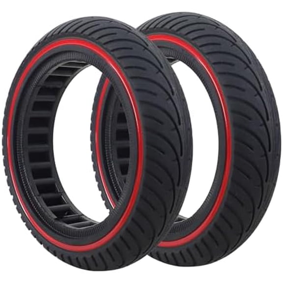 2-Pack Red 8.5x2 Solid Tire,8.5 inch Scooter Tire,Front or Rear Replacement Solid Tires for m365 pro/gotrax gxl V2/gotrax XR, 50/75-6.1 Scooter Wheels 8 1/2''