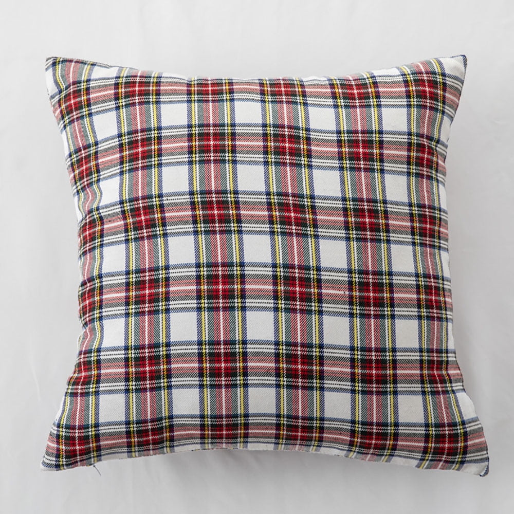 2 Pack Red Plaids Pillow Covers Buffalo Check Throw Pillow Cover Tartan