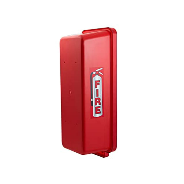 2 Pack! Red SurfaceMounted Fire Extinguisher with Red Pull