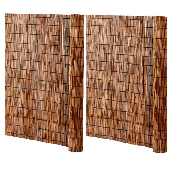 2-Pack Reed Fence Landscaping Privacy Blind Fencing Screen 16.4' x 4'