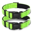 thumbnail image 1 of 2 Pack Reflective Dog Collar with Safety Locking Buckle, Adjustable Soft Breathable Comfortable Nylon Pet Collar for Small, Medium and Large Dogs, Turquoise, XS, 1 of 5