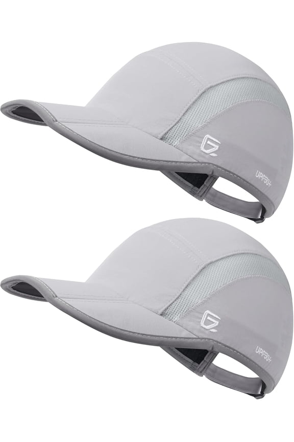 2 Pack Reflective Foldable Sports Hat UPF 50+ Sun Protection Outdoor Run Hats for Men and Women