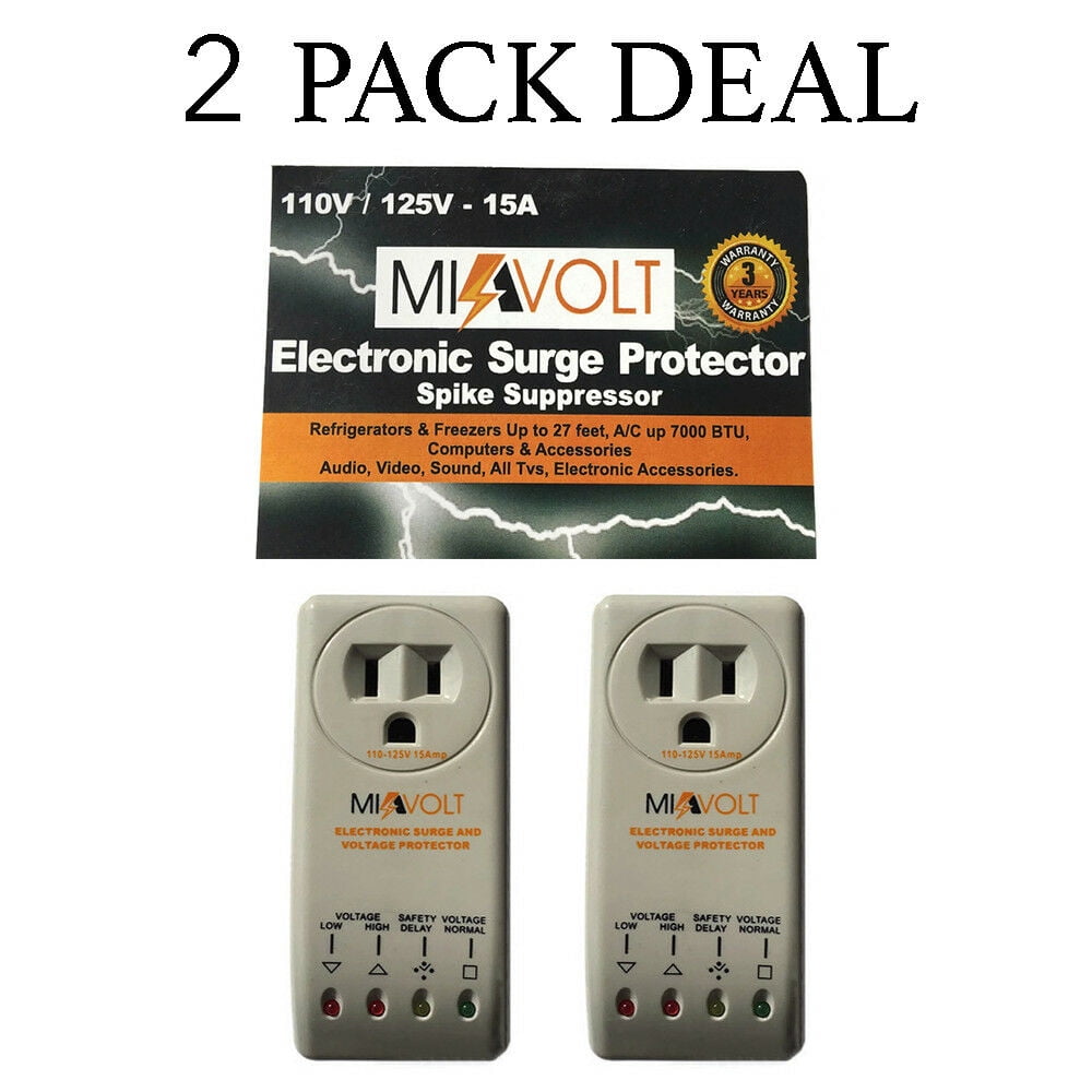 2Pack Refrigerator 1800 Watts Voltage Brownout Appliance Surge