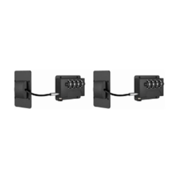 2 Pack Refrigerator Lock - Upgraded Combination Lock for Upright Freezer, Child Safety Lock for Cabinets, black