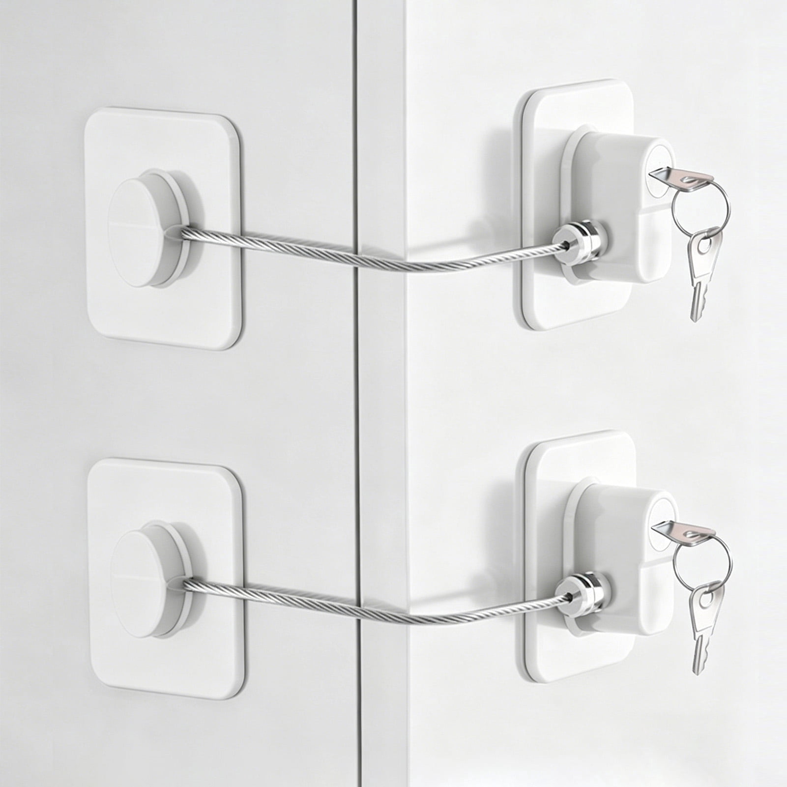 2 Pack Refrigerator Locks, Fridge Lock with Keys Freezer Lock Cabinets ...