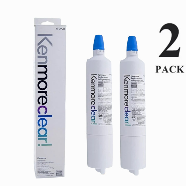 2 Pack Refrigerator Water Filter 9990 Replacement Compatible with 9990
