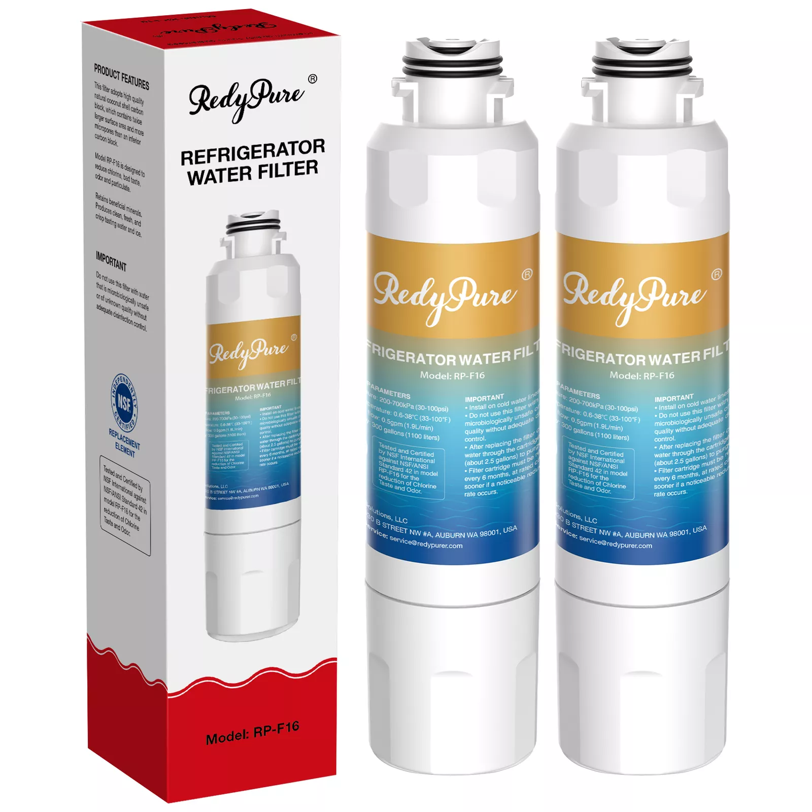 2 Pack Refrigerator Water Filter – Compatible with Samsung DA29-00020B, HAF-CIN/EXP, WF294, RWF1011