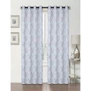 2 Pack: Regal Home Collections Delaney 100% Blackout Damask Thermal Insulated Energy Saving Grommet Top Curtains - Assorted Colors