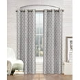 thumbnail image 1 of 2 Pack: Regal Home Collections Lattice Trellis Shabby Chic Window Curtains - Gray, 1 of 4