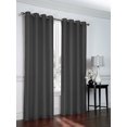 thumbnail image 1 of 2 Pack: Regal Home Collections Ultra Luxurious Semi Sheer Shimmer Grommet Top Curtain Panels - Charcoal, 1 of 1