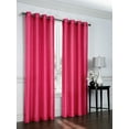 thumbnail image 1 of 2 Pack: Regal Home Collections Ultra Luxurious Semi Sheer Shimmer Grommet Top Curtain Panels - Fuchsia Pink, 1 of 1