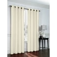 thumbnail image 1 of 2 Pack: Regal Home Collections Ultra Luxurious Semi Sheer Shimmer Grommet Top Curtain Panels - Ivory, 1 of 1