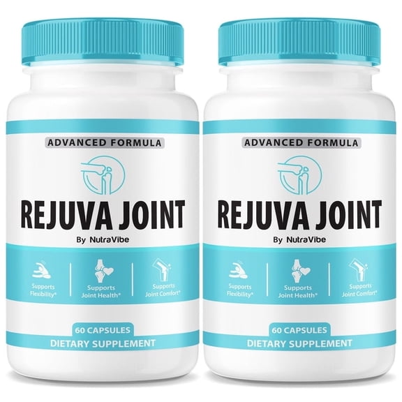 (2 Pack) Rejuva Joint Capsules Natural Joint Support Formula for Flexibility, Mobility & Confidence in Movement | Daily Formula for Comfort, Recovery & Active Lifestyle (120 Capsules)