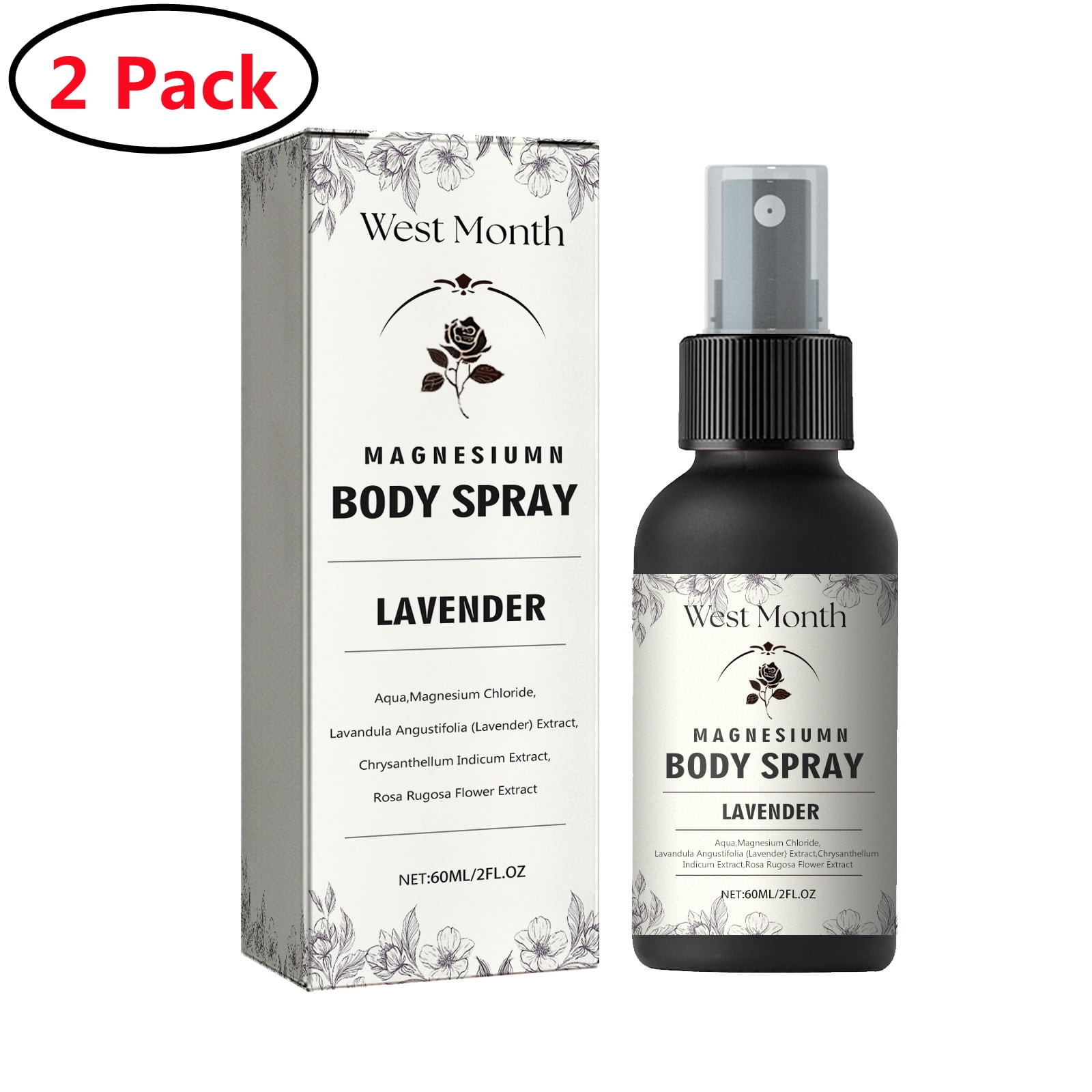 2 Pack Relieves Muscle Cramps & Soreness Relaxation & Calming Support