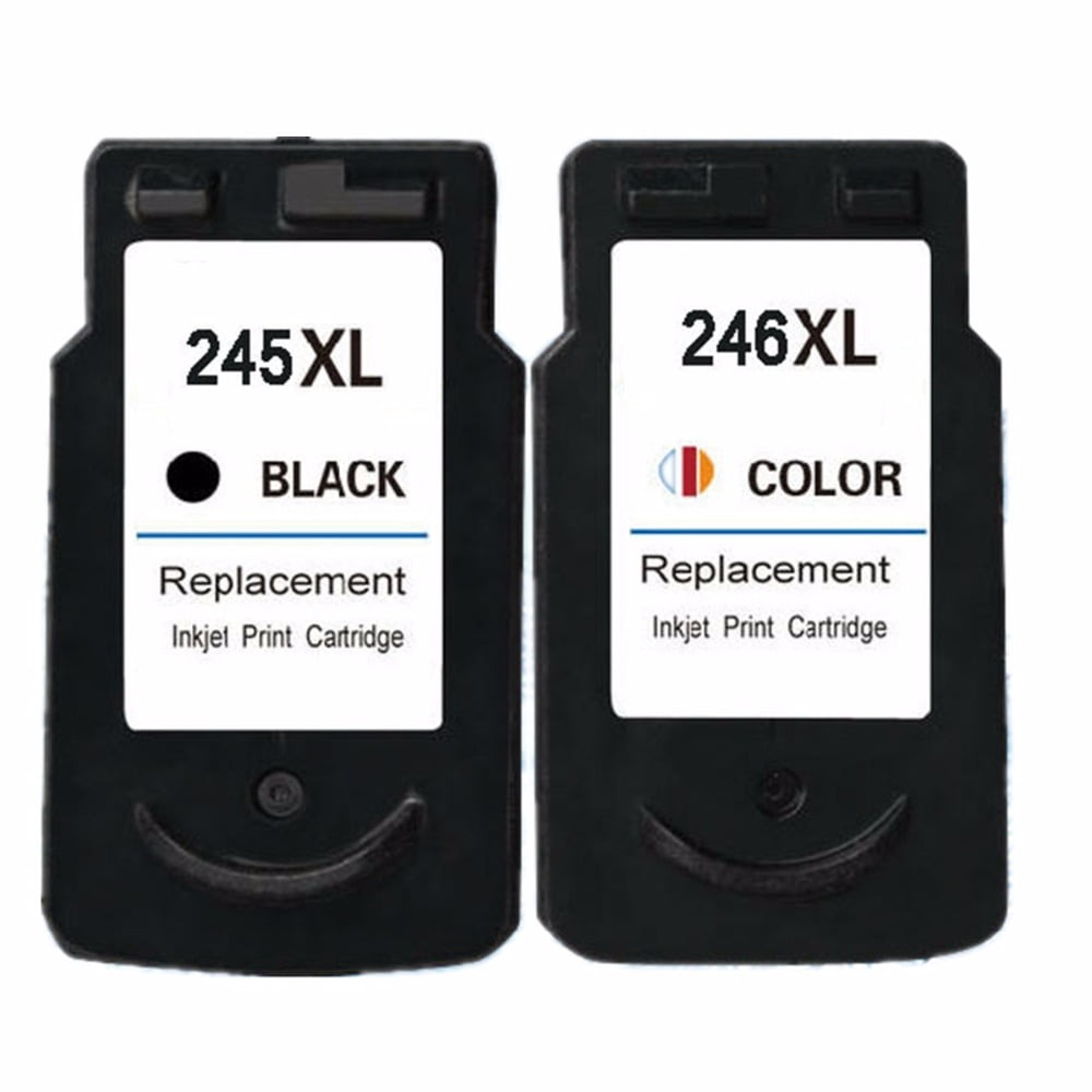 2 Pack Remanufactured PG-245XL, CL-246XL Ink Cartridge - Includes 1 Black, 1 Color