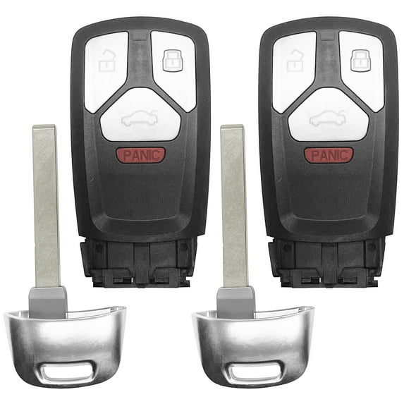 2 Pack Remote Car Key Fob for 2017 2018 2019 Audi A4 A5 TT 8S0 959 754 AL NBGFS14P71