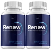 2 Pack Renew Metabolic Regeneration Formula Supplement - Maximum Strength Renew Capsules Reviews 120 Capsules