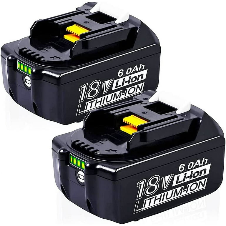 2 Pack Replace for Makita Battery 18V 6ah Lithium ion Battery 