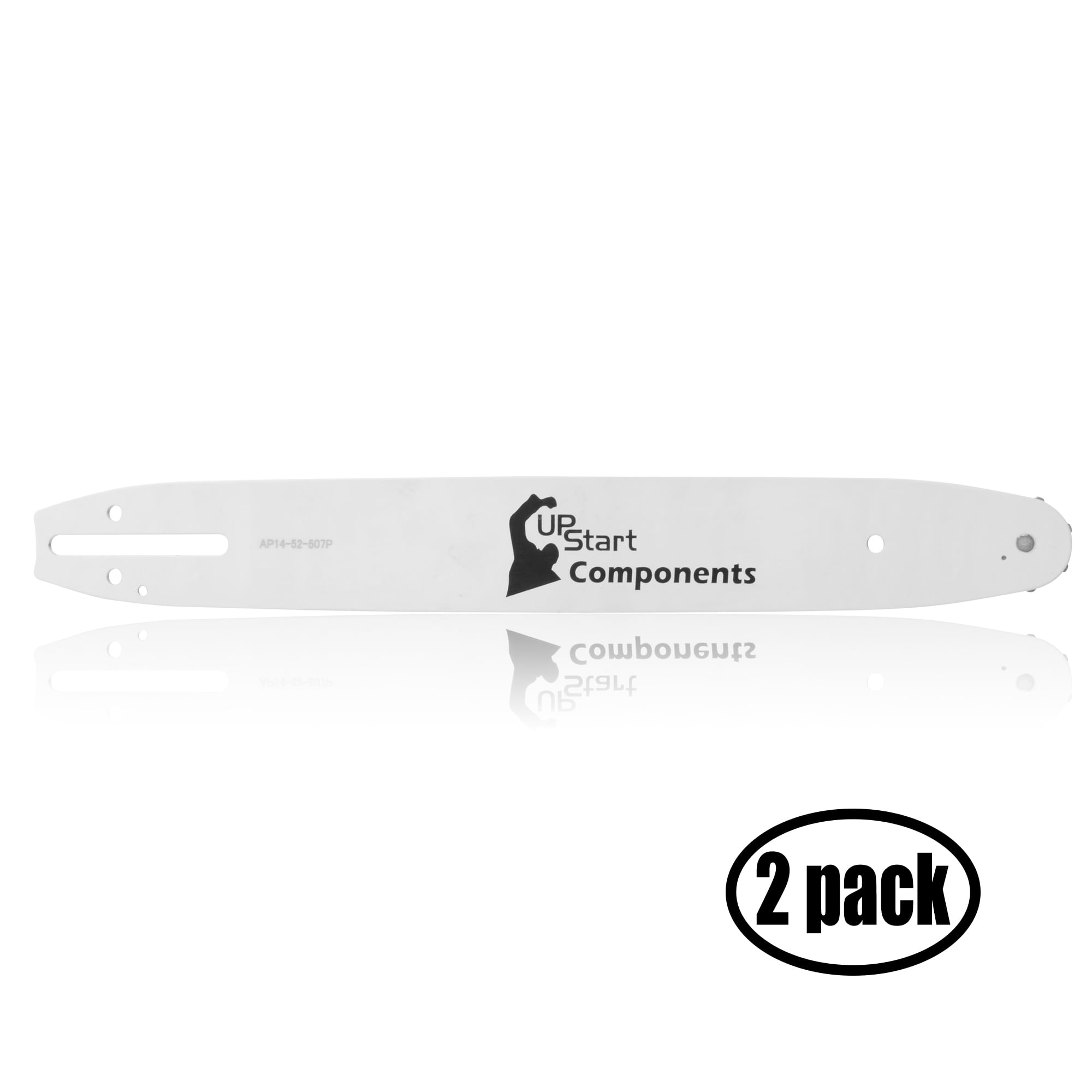 2 Pack Replacement 14" Single Rivet Chainsaw Guide Bar for Oregon CS250 ...