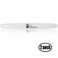 thumbnail image 1 of 2 Pack Replacement 18" Single Rivet Chainsaw Guide Bar for Dayton 2Z970 Chainsaw (18" Length, 3/8" Pitch, 0.050" Gauge, 62 Drive Links, 7 Sprocket Nose Tooth), 1 of 1