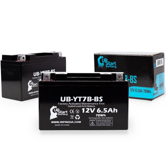 2-Pack Replacement 2006 Yamaha YFZ450 450CC Factory Activated, Maintenance Free, ATV Battery - 12V, 6Ah, UB-YT7B-BS