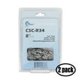 thumbnail image 1 of 2 Pack Replacement 8-Inch Micro Lite R34 90PX Low Profile Chainsaw Chain for Remington 104316-04 Chainsaw (8" Length, 3/8" Pitch, 0.043" Gauge, 34 Drive Links), 1 of 3