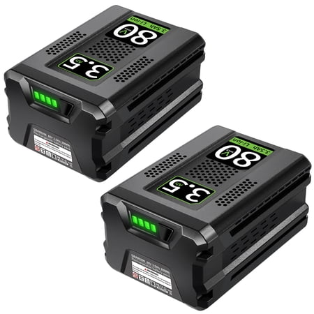 2 Pack Replacement Battery for Greenworks 80v Battery Compatible with Greenworks Battery Fits for Greenworks Battery 80v Rechargeable 80V 3.5Ah GBA80200 GBA80250 GBA80300 GBA80400 GBA80500