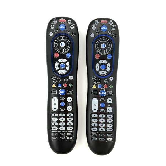 Cox URC-8820-MOTO Replacement Remote Control for TVs, Blu-ray/DVD Players, DVRs, VCRs, and Audio Systems (2 Pack)