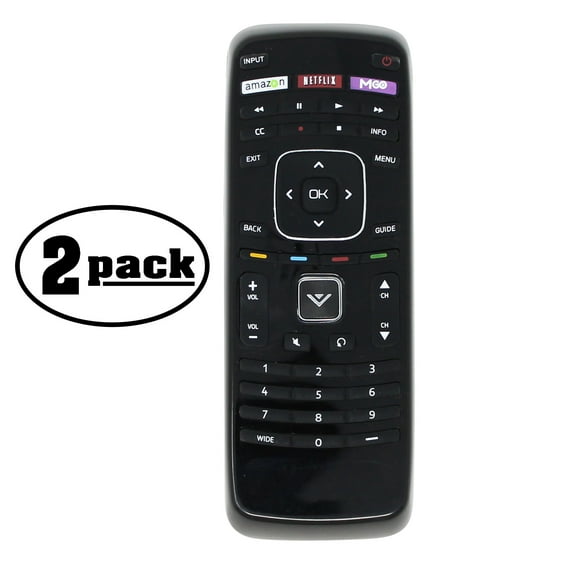 2-Pack Replacement E4801B2 Smart TV Remote Control for VIZIO TV - Compatible with XRT112 VIZIO TV Remote Control