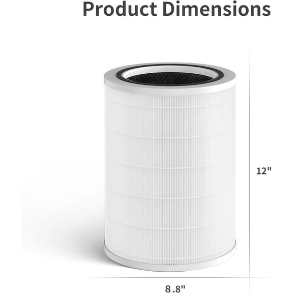 2-Pack Replacement Filter Compatible with Clorox Large Room Purifier, 1,500 Sq. Ft. Capacity