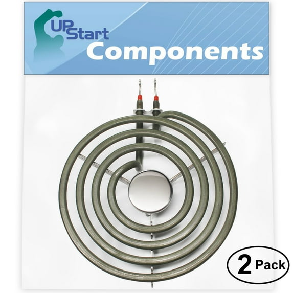 2-Pack Replacement Frigidaire FEF354BJWA 6 inch 4 Turns Surface Burner Element - Compatible Frigidaire 316439801 Heating Element for Range, Stove & Cooktop