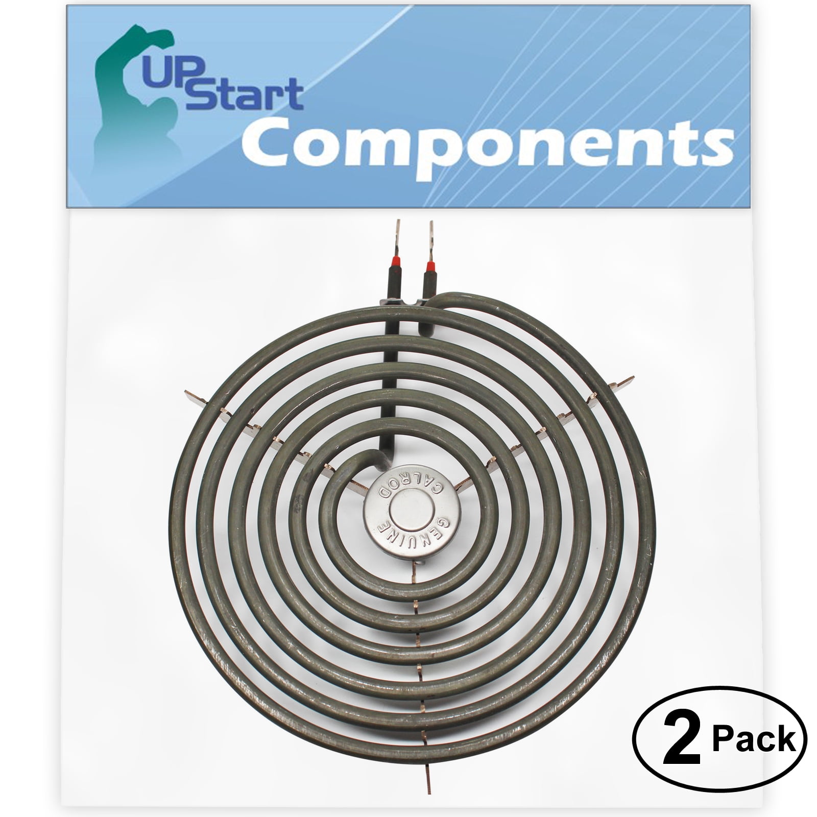 2-Pack Replacement for General Electric JB390GxH1 8 inch 6 Turns Surface Burner Element - Compatible with General Electric WB30M2 Heating Element for Range, Stove & Cooktop