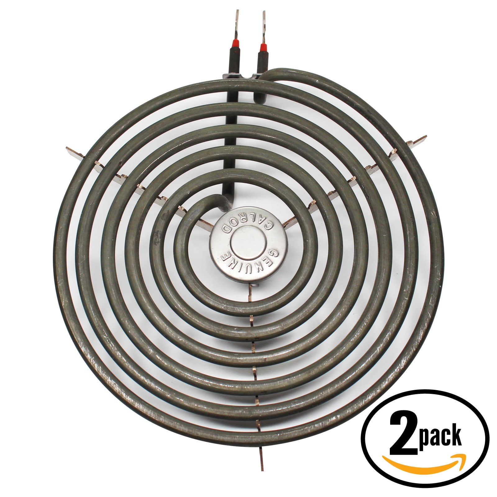 2-Pack Replacement General Electric LEB316GR1WH 8 inch 6 Turns Surface Burner Element - Compatible General Electric WB30M2 Heating Element for Range, Stove & Cooktop
