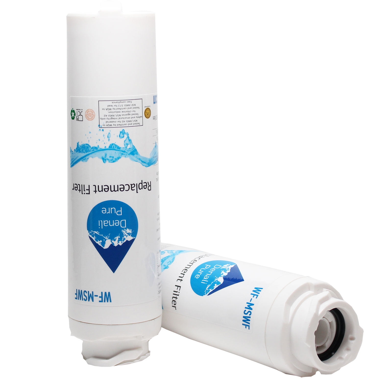 2-Pack Replacement General Electric WR02X12345 Refrigerator Water Filter - Compatible General Electric WR02X12345 Fridge Water Filter Cartridge - Denali Pure Brand
