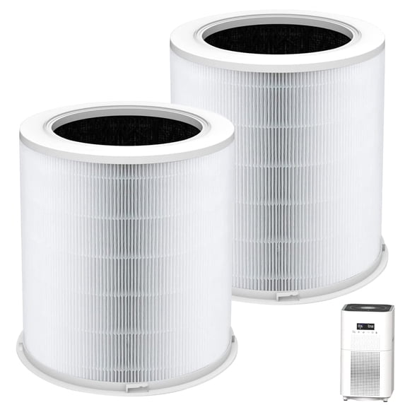 PUREBURG Replacement Filters Compatible with Proton Pure & GXZ-AP01 Air Purifier,2-Pack H13 4-Stage Filtration Activated carbon 2-IN-1 Air Clean Dust VOCs