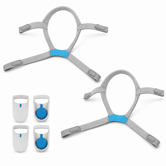 2-Pack Replacement Headgear Compatible with F40, Include 4pcs Clips