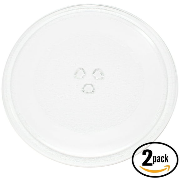 2-Pack Replacement Hinari HI203600 Microwave Glass Plate - Compatible Hinari HI203600 Microwave Glass Turntable Tray - 10" (255mm)