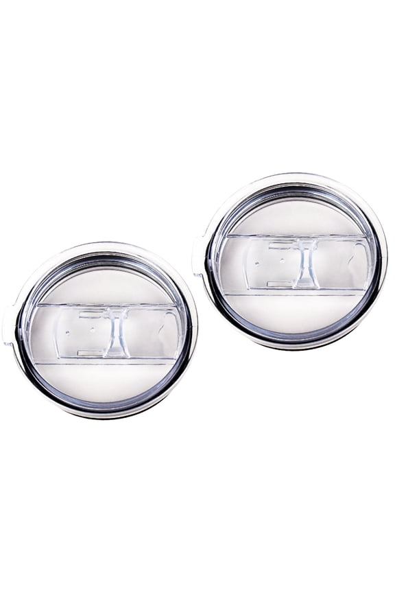 2 Pack Replacement Lid for Yeti Ozark Trail 30 oz CocoStraw Slide Closing Straw Vacuum RTIC Tumbler Rambler Drinking Cup Clear