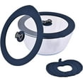 thumbnail image 1 of 2 Pack Replacement Lids for Pyrex 7402-PC 6/7 Cup Glass Containers Mixing Bowl Silicone Storage Cover Leakproof Navy, 1 of 9