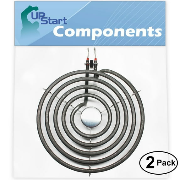 2-Pack Replacement for Whirlpool WERP3120PQ3 8 inch 5 Turns Surface Burner Element - Compatible with Whirlpool 9761345 Heating Element for Range, Stove & Cooktop
