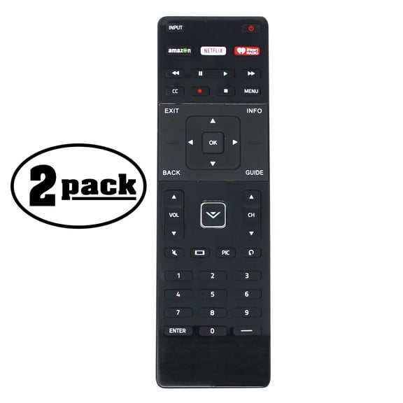2-Pack Replacement P75173C1 Smart TV Remote Control for VIZIO TV - Compatible with XRT244 VIZIO TV Remote Control
