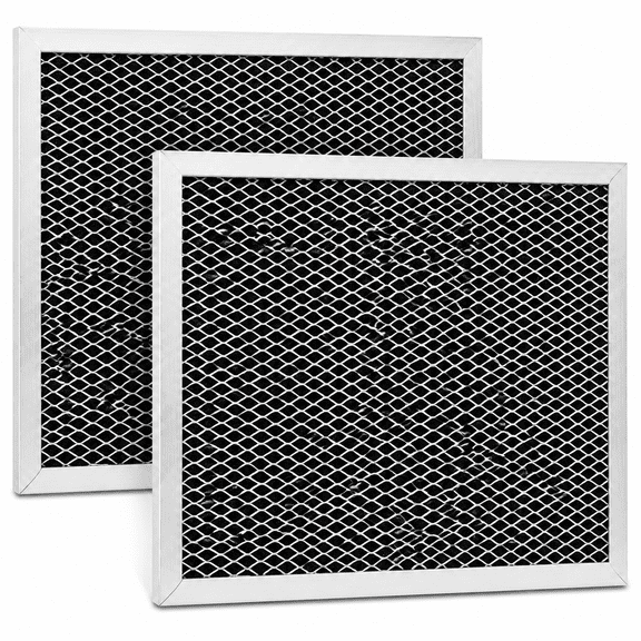 2 Pack Replacement Range Hood Filter, 10.5 x 8.75 Inch Aluminum Grease Filter, Compatible with 97007696, Kitchen Stove Vent Fan Exhaust Filter