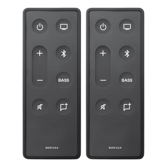 2 Pack Replacement Remote Control for Bose TV Speaker & Solo Soundbar Series II  Compatible with Bose Solo 5, Solo 10, Solo 15 Sound Systems  Easy Setup, No Programming Required