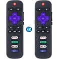 thumbnail image 1 of 2 - Pack Replacement Remote Control for Roku - TV, Compatible with Roku Smart TV, Infrared Remotes for TCL/Hisense/Sharp/Philips/Onn/Element/Insignia Roku-TV (Not for Stick and Box or Speaker), 1 of 4