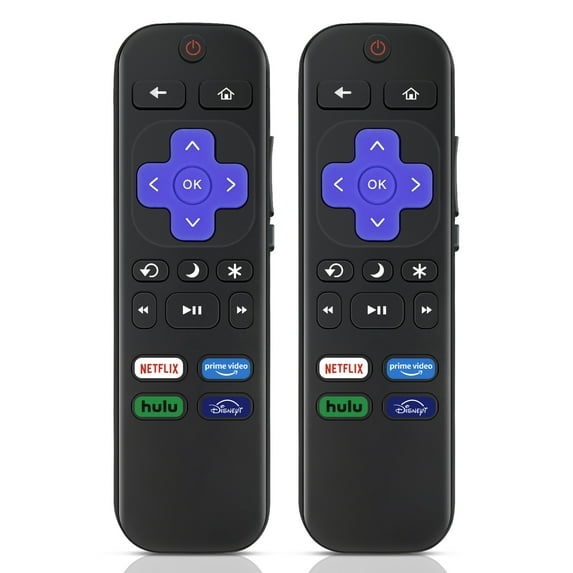 (2 Pack) Replacement Remote Control for Roku TV - Compatible with TCL ...