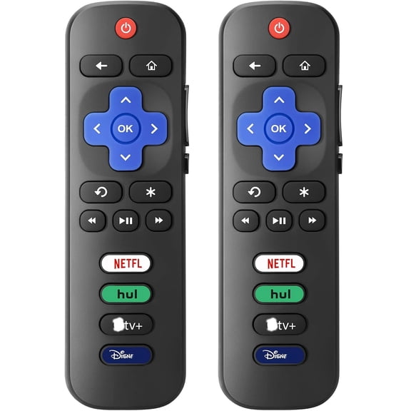 Pack of 2 New Replacement Compatible with All Roku TV Remote,Compatible with All TCL-ONN-Hisense-Roku TV Remote