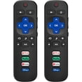 thumbnail image 1 of 2 Pack Replacement Remote Control Only for Roku TV, Compatible for TCL Roku/Hisense Roku/Onn Roku/Sharp Roku/Element Roku/Westinghouse Roku/Philips Roku Smart TVs (Not for Roku Stick and Box), 1 of 5