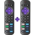 thumbnail image 1 of 2 Pack Replacement Remote Control Only for Roku TV, Compatible for TCL Roku/Hisense Roku/Onn Roku/Sharp Roku/Philips Roku/Element Roku/Westinghouse Roku TVs (Not for Roku Stick, Box or Speaker), 1 of 4