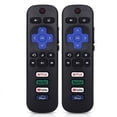 thumbnail image 1 of 2-Pack Replacement Remote Control for Roku TV (Not for Roku Stick or Box)–4-Button Simple Remote, No Pairing Needed, 1 of 6